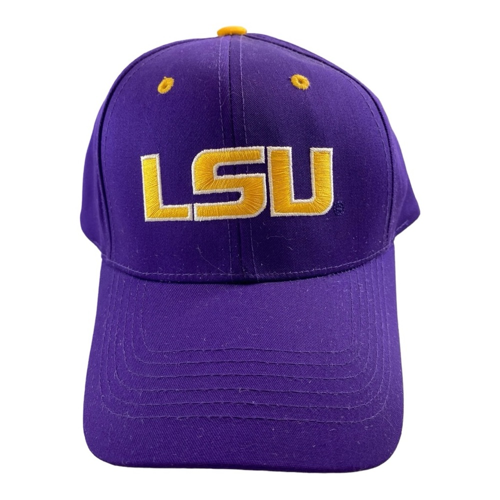 LSU Purple Gold Captivating Headgear Adjustable Baseball Cap Hat